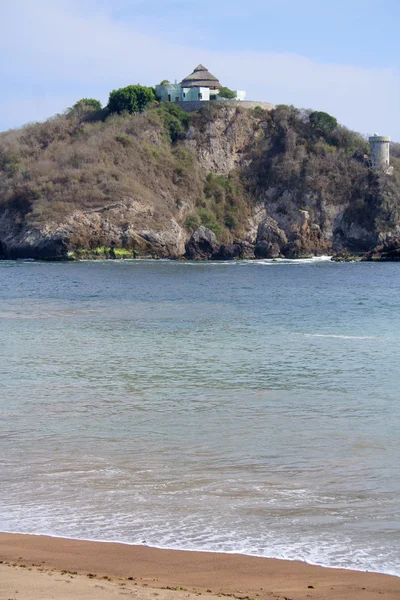 Prachtig strand in mexico met de Oceaan — Stockfoto