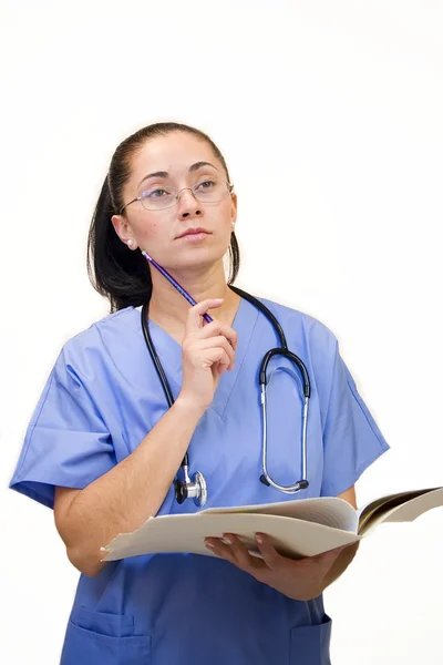 Enfermeira em branco — Fotografia de Stock