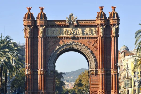 Триумфальная арка, Барселона — стоковое фото