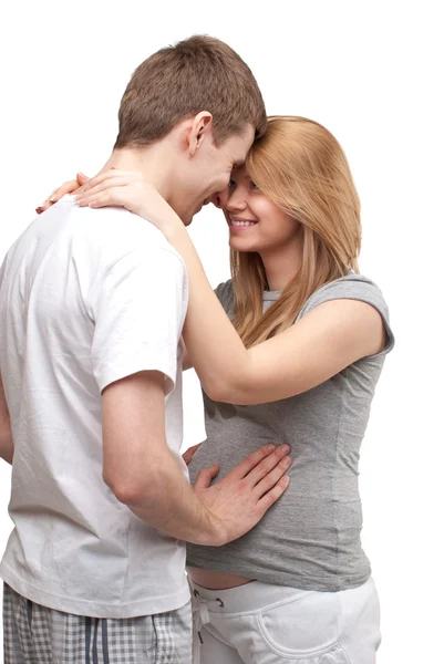 Young pregnant couple — Stock Photo, Image