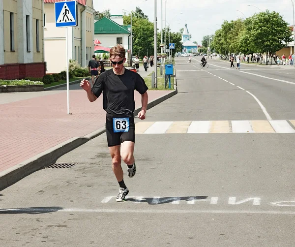 On finish of running competitions — Stock Photo, Image