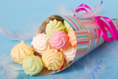 Colorful meringues clipart