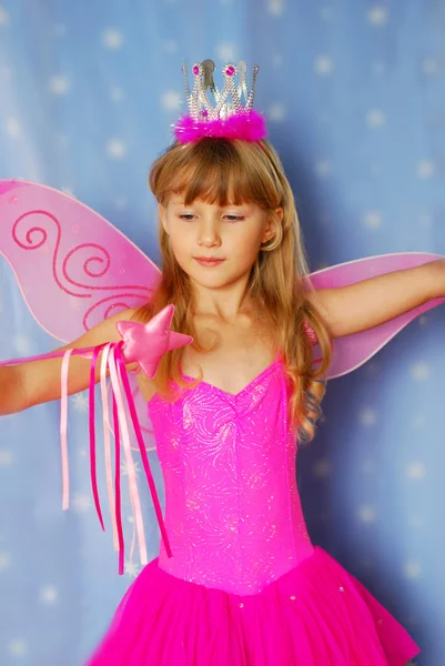 Klein meisje als fairy — Stockfoto