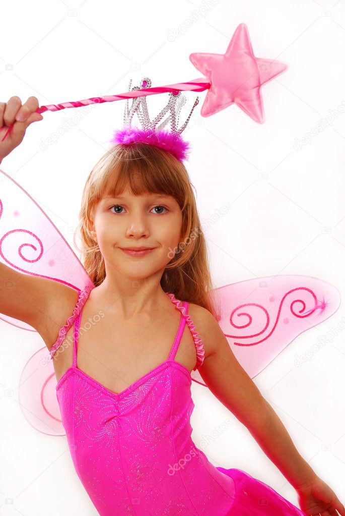 Little girl as fairy