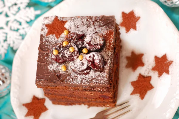 Рождественский пряничный торт — стоковое фото