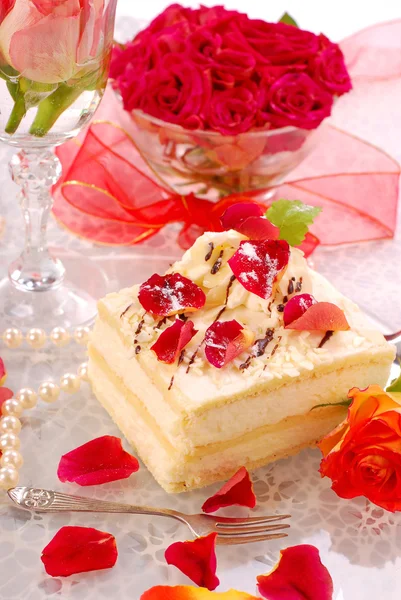 Cake for valentine`s party — Stock Photo, Image