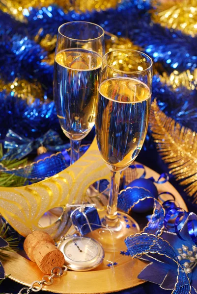Champagne for New Year — Stock Photo, Image