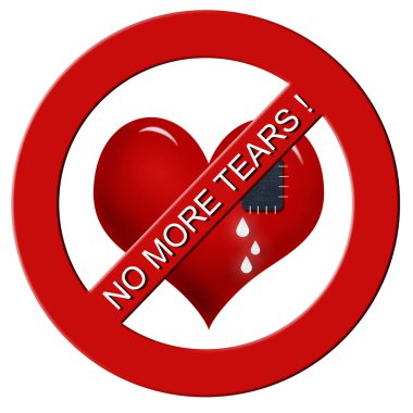 No more tears !-sign clipart