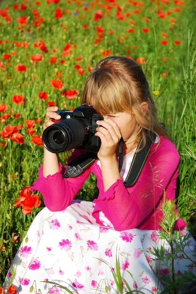 stock image Young photographer