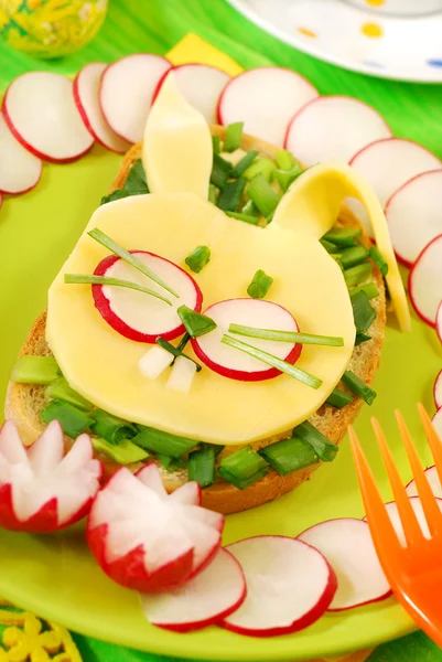 Gyermek számára Húsvét szendvics — Stock Fotó