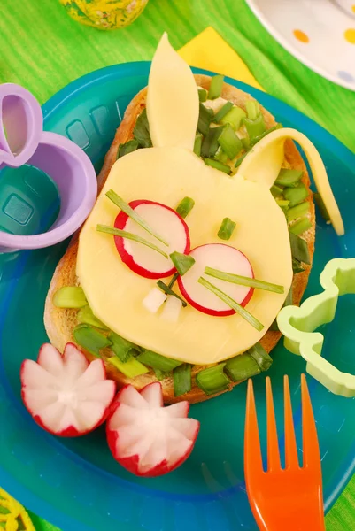 Easter sandwich for child — 图库照片