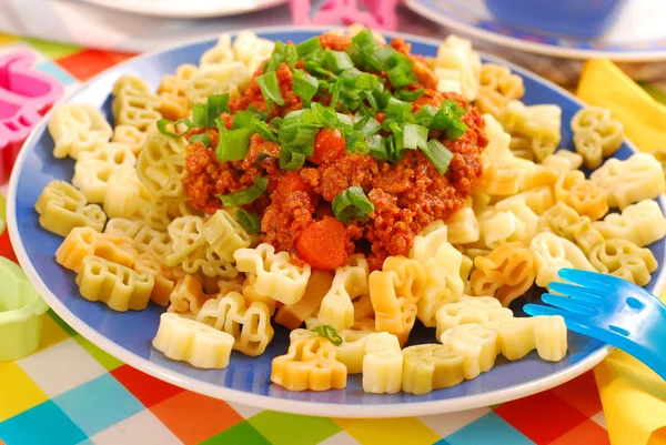 Spaghetti Bolognese für Kinder — Stockfoto