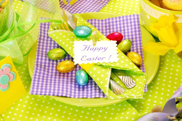 Decorazione tavolo Pasqua — Foto Stock
