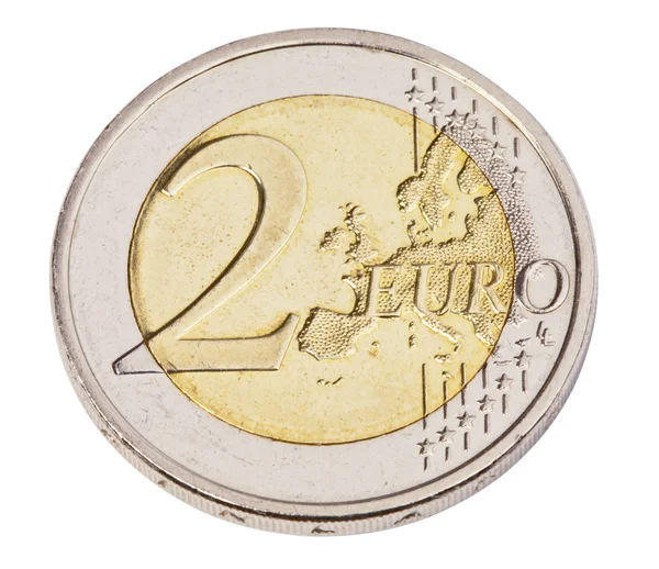 Twee euromunten — Stockfoto