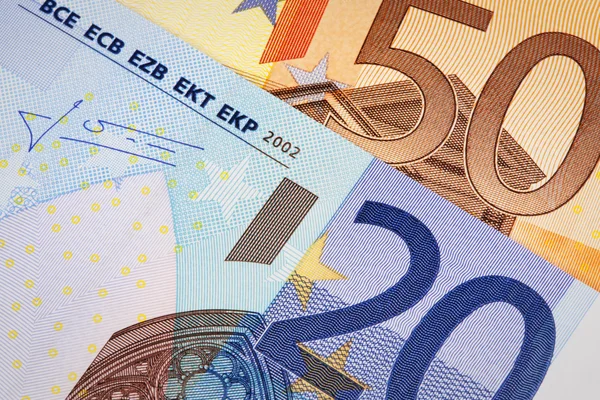 50 en 20 euro — Stockfoto