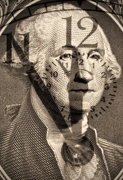 乔治 · 华盛顿一个美元的钞票 — 图库照片