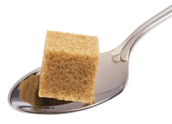 Açúcar na colher — Fotografia de Stock