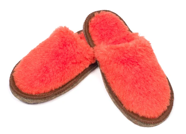 Fur house slipper — Stock Photo, Image