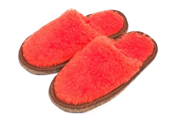 Fur house slipper — Stock Photo, Image