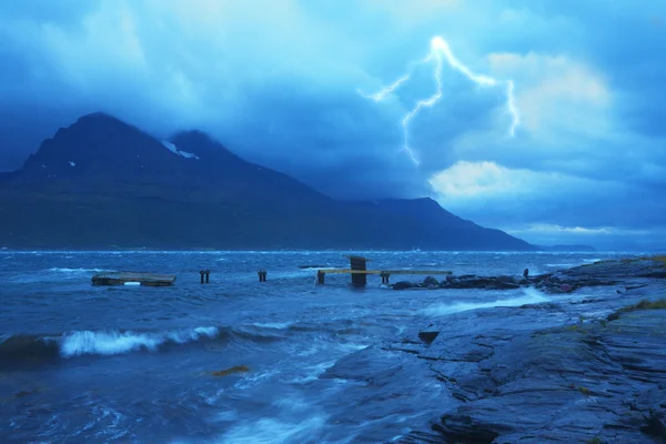 Tormenta en el mar, Noruega —  Fotos de Stock