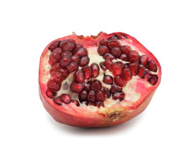 Red pomegranate, isolated clipart