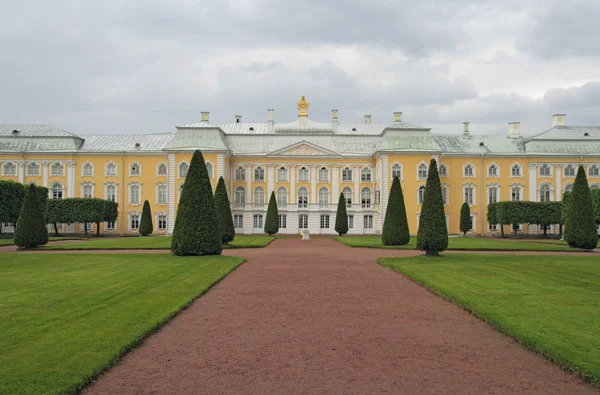 Peterhof Μεγαλειώδες Παλάτι Ρωσική Βερσαλλίες Peterhof Petrodvorets Αγία Πετρούπολη Ρωσία — Φωτογραφία Αρχείου