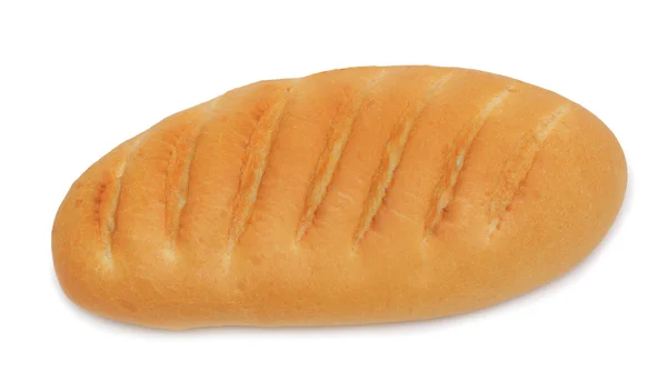 Loaf of baked hand-made bread, isolated — Stock Photo, Image
