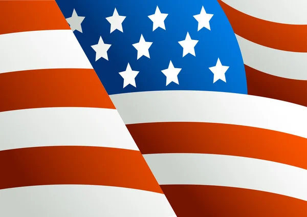 Fragmento de una bandera de América 2 — Vector de stock