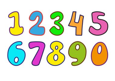 Numbers clipart