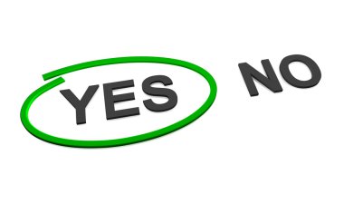 Yes or No clipart