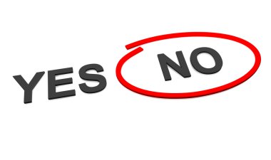 Yes or No clipart