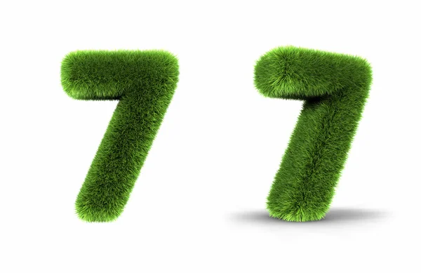 Gras Nummer sieben — Stockfoto