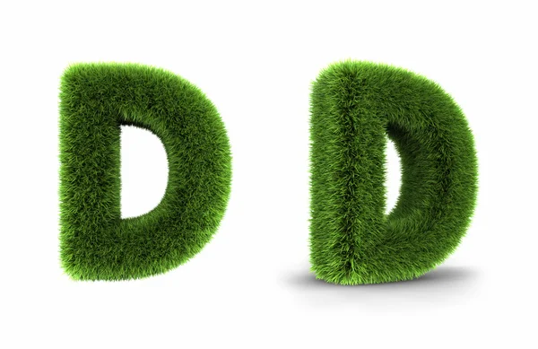 stock image Grass Letter D