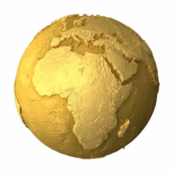 Золотий глобус - Африканська Республіка — стокове фото