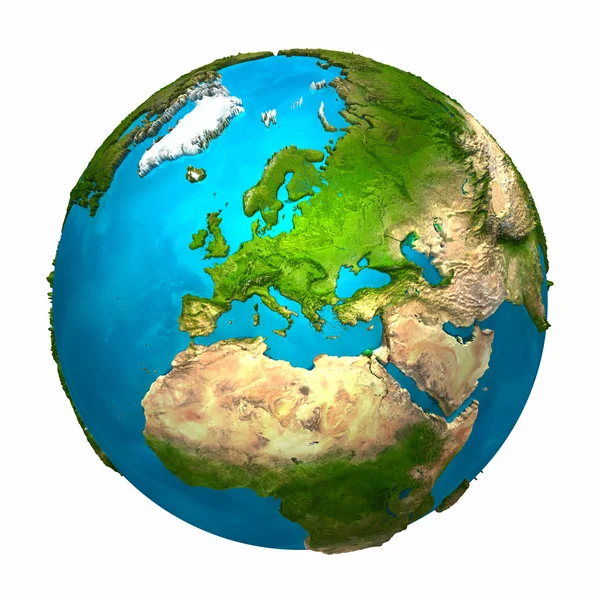 Planeet aarde - Europa Stockfoto