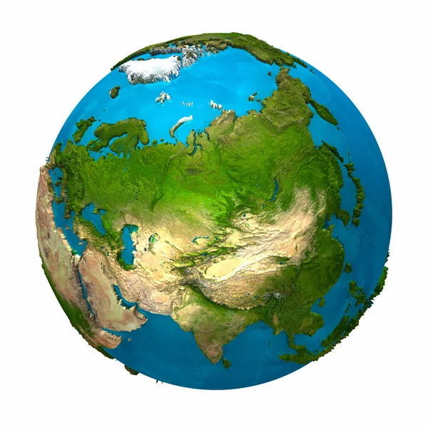 Planeet aarde - Azië Stockafbeelding