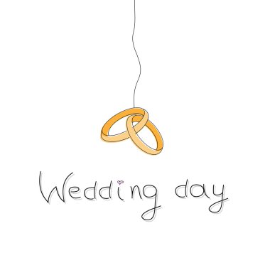 Wedding day clipart