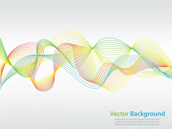 Různobarevné vlny — Stockový vektor