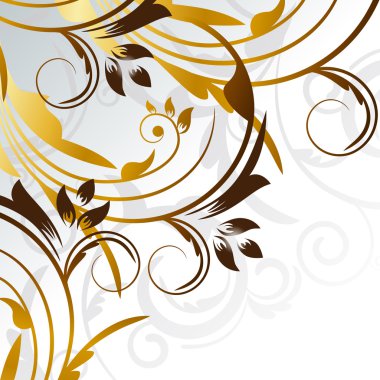 Gold curves clipart