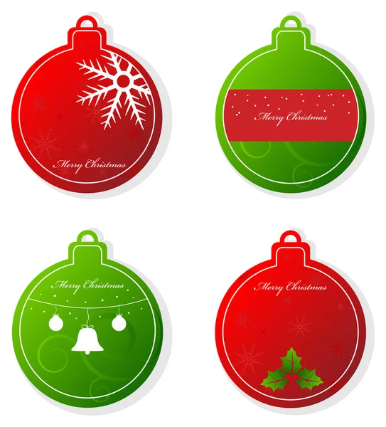Christmas tags — Stock Vector