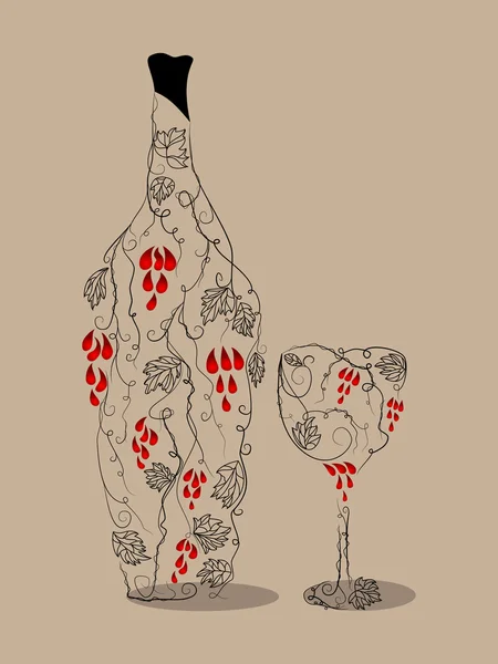 Анотація вина — стоковий вектор