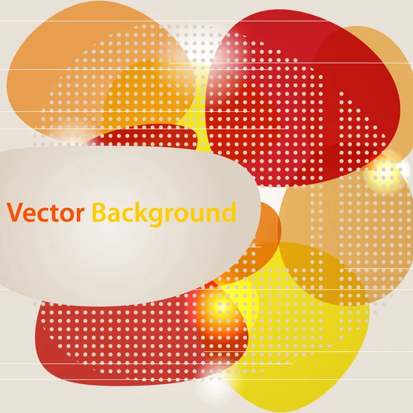 Абстрактний Векторний Фон Різними Червоними Жовтими Помаранчевими Формами Яскравим Світлом — стоковий вектор