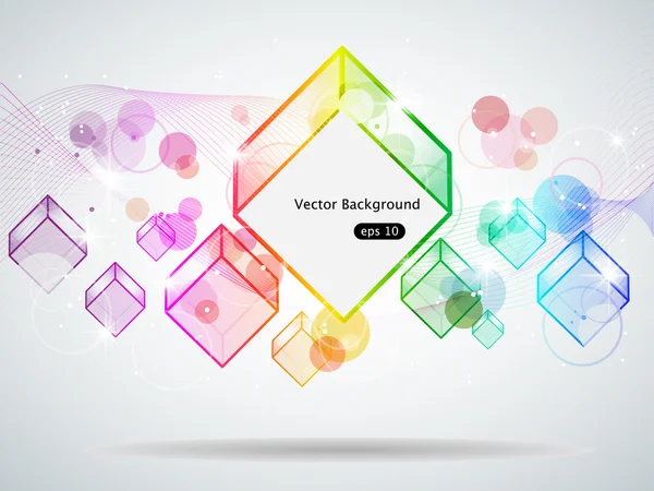 Векторное Изображение Многоцветным Треугольником — стоковый вектор