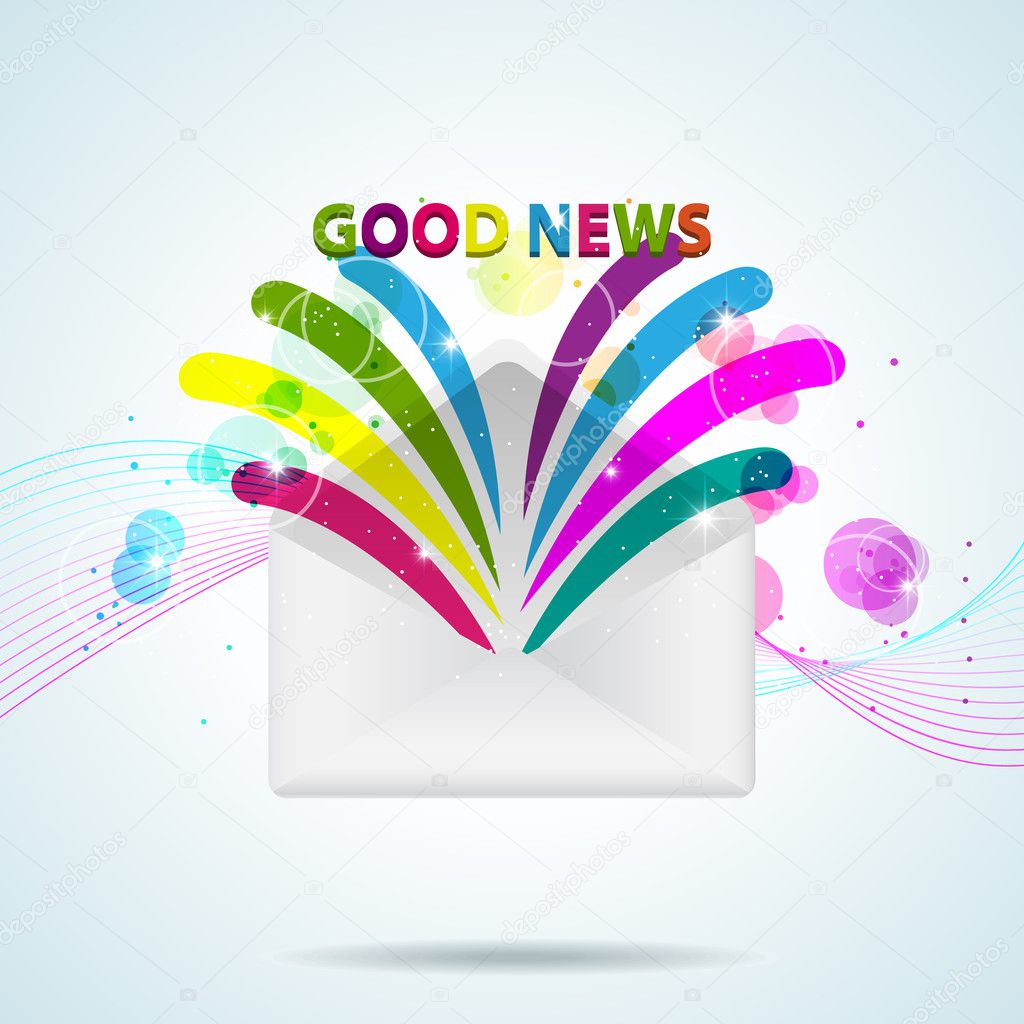 Vector Picture Letter Good News Stock Vector Image by ©578foot #4802042