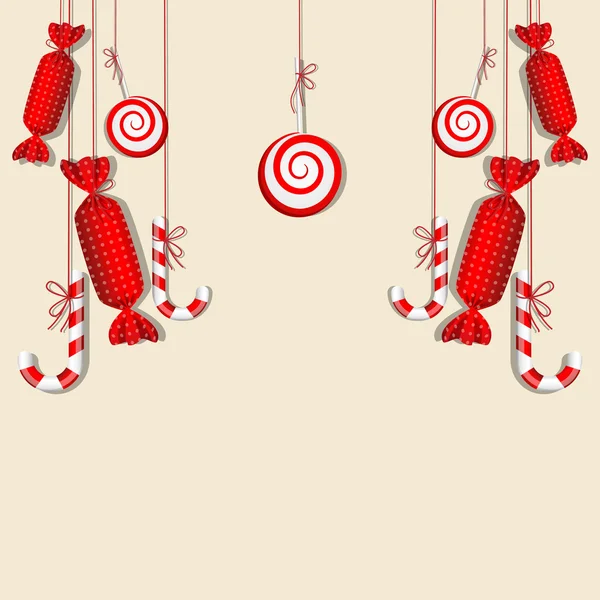 Bonbons rouges — Image vectorielle