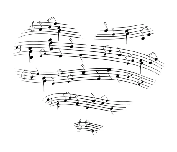 Muziek hart — Stockvector