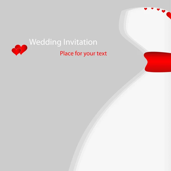 Esküvői ruha — Stock Vector