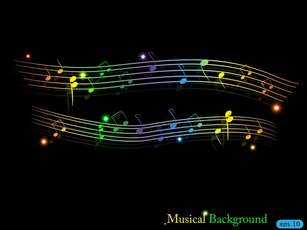 Musical background — Stock Vector