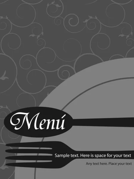 Modèle de menu — Image vectorielle