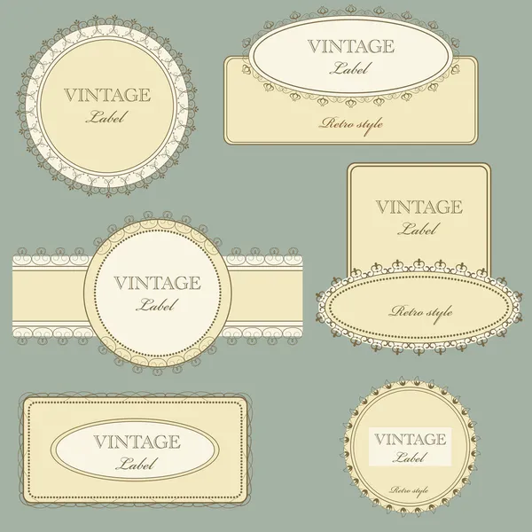 Set de etiquetas Vintage — Archivo Imágenes Vectoriales